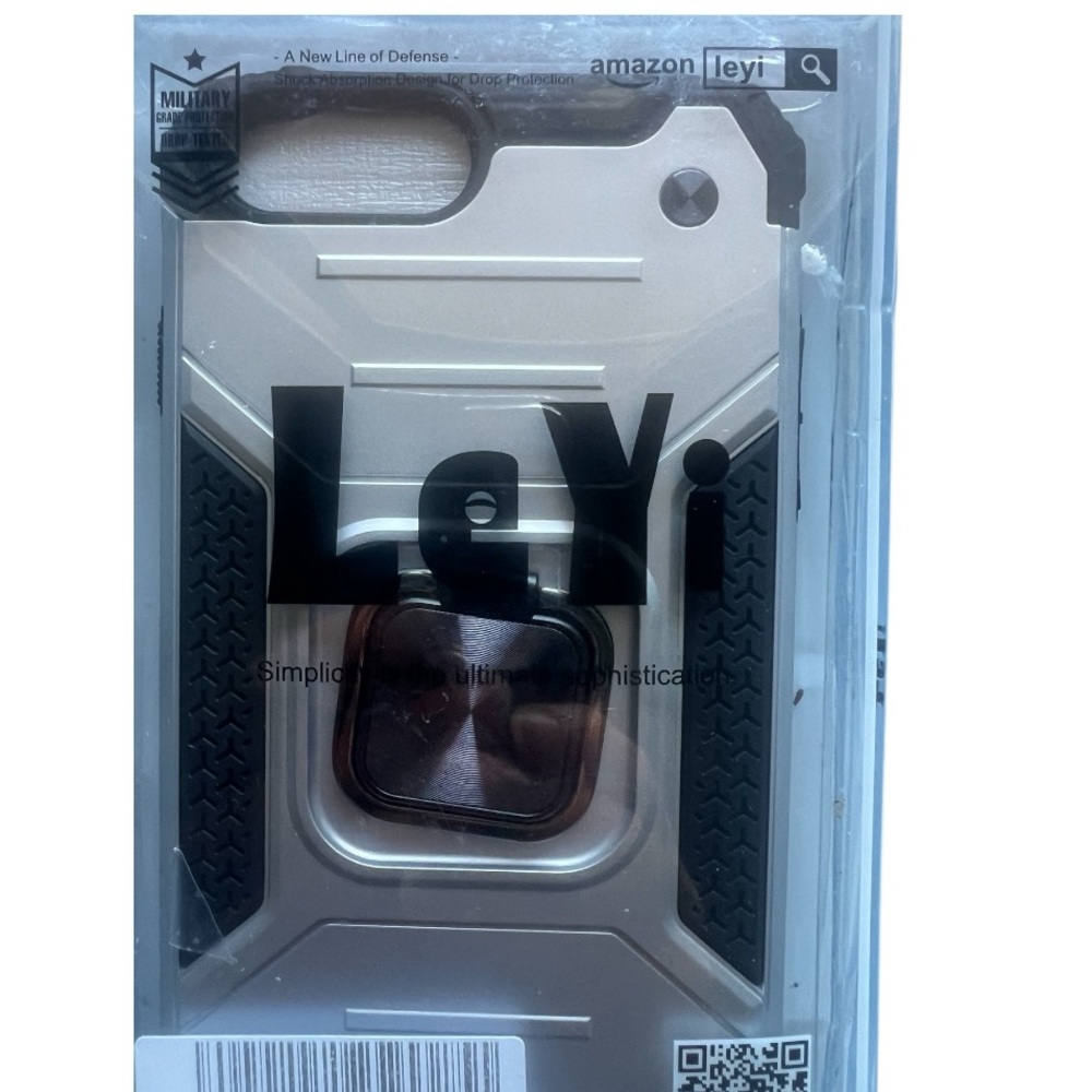LeYi iPhone 7/8 Plus Case – Silver – Military Grade Protection – New in Box